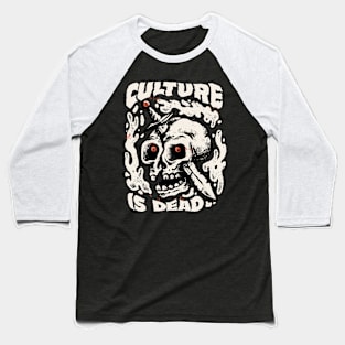 Rebel Culture Skull Baseball T-Shirt